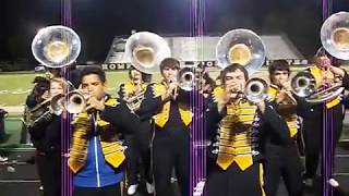 Dallin and Blake Playing Trumpet in Vidor High School Marching Band 2012 [upl. by Suoivart]