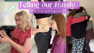 TELLING OUR FAMILY WE ARE PREGNANT emotional [upl. by Attevaj]