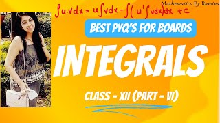 INTEGRALS Part  VI  XII BOARDS  JEE MAINS APRIL 2024  BEST PYQS  INTEGRATION BY PARTS [upl. by Ezekiel]