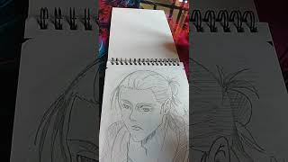 New anime sketch in my a5 diary 📓🤯trending anime sketch song shorts viralvideo popularposts [upl. by Mingche244]