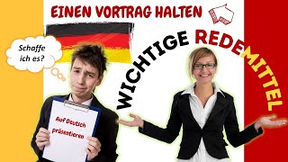 Einen Vortrag halten  Redemittel für deine Präsentation  Deutsch lernen [upl. by Timotheus214]