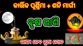 ବୃଷ ରାଶି କାର୍ତ୍ତିକ ପୂର୍ଣ୍ଣମା ଠାରୁ ଶନି ମାର୍ଗୀ  Brusha Rashi November 2024  Taurus shani margi [upl. by Nosidam]