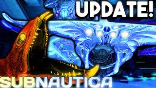 Subnautica  NEW WARPER SOUNDS IN GAME NEW GHOST LEVIATHAN ROAR UPDATED LAVA LIZARD  Gameplay [upl. by Cand791]