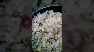 Overloaded Fried Rice with Egg Hotdog Pork amp Onions Garlic trending viral friedrice [upl. by Moulton]