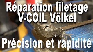 Réparer un filetage endommagé  Pose de filet rapporté technique innovante 100 précise [upl. by Neddra]