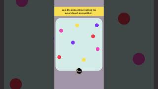 Connect the dots without crossing the LINES  Line Puzzle Game  Connect the Dots Game [upl. by Mercorr]