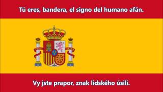 Španělská hymna  Anthem of Spain ESCZ text [upl. by Ahsinrac]