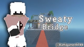 Sweaty bridge gameplay  nethergames bridge  minecraft gaming youtube [upl. by Haydon]