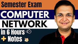 Complete CN Computer Networks in one shot  Semester Exam  Hindi [upl. by Huda196]