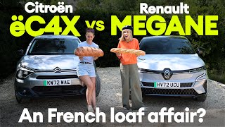 TWIN TEST Citroen ëC4X vs Renault Megane ETech Which family electric car is best  Electrifying [upl. by Patricia]