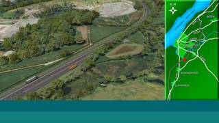 Video fly through of proposed Caernarfon to Bontnewydd bypass [upl. by Pardo]