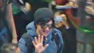 Adam Lambert  first visit to Japan at Narita Airport 2010 [upl. by Howes]