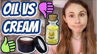 Is it better to use OIL VS CREAM for THE FACE Dr Dray [upl. by Llerrej412]