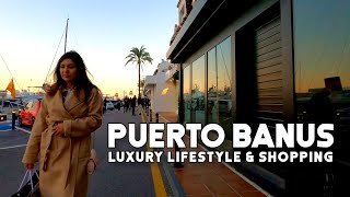 Puerto Banus Marbella Spain Luxury Lifestyle amp Shopping November 2021 Costa del Sol  Málaga 4K [upl. by Rysler]