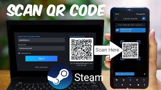 How to scan steam QR code using your phone  sign in on steam using QR code [upl. by Jasun]