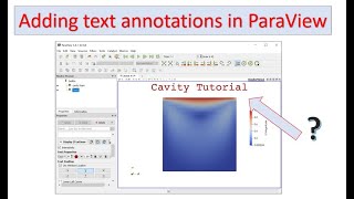 How to add text annotative in ParaView [upl. by Roderich449]