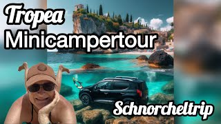 Schnorchel Abenteuer in den glasklaren türkisblauen Buchten von Tropea  Minicampertour 2024 Vlog 6 [upl. by Eskill]