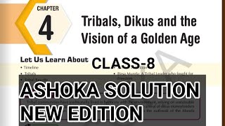 TribalsDikus and the Vision of a golden age chapter4historyclass8 new ashoka solution 2024 [upl. by Mindy]