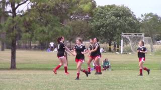 Boynton Knights Girls U16 1x1 Okeeheelee AYSO [upl. by Tnomyar665]