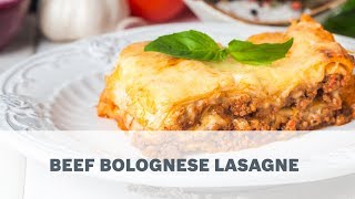 Beef Bolognese Lasagne Recipe  Cooking with Bosch [upl. by Gwenn588]