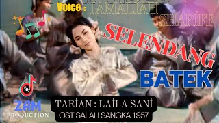 SELENDANG BATEK  JAMALIAH SHARIFF  LAILA SANI  OST Salah Sangka 1957 Colorized [upl. by Feetal]