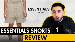 Fear of God Essentials Shorts Review  Sizing Features etc [upl. by Iinden]