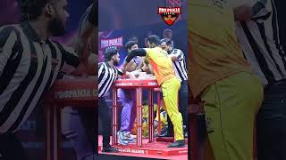 Askar Ali vs Sachin Goyalarmwrestling pro panja 💪armsport  India Champion game💪💪🦁 [upl. by Nedia]