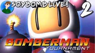 Bomberman Tournament GBA  Part 2  SoyBomb LIVE [upl. by Ellinej]