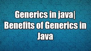 Lecture 59 Generic Methods in Java Hindi [upl. by Eade]