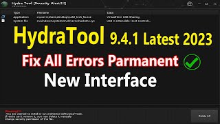 Hydratool Fix All Errors Parmanently  Hydra tool security alert error fix 100 working solution [upl. by Sinnod383]