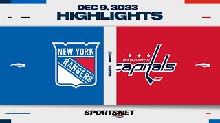 NHL Highlights  Rangers vs Capitals  December 9 2023 [upl. by Akeemat]