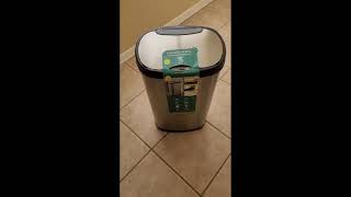 NINESTARS Automatic Motion Sensor Trash Can [upl. by Neurath]