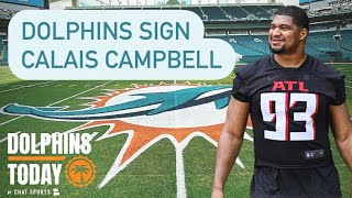 🚨BREAKING🚨 Miami Dolphins Sign Calais Campbell  Dolphins News [upl. by Tyler714]