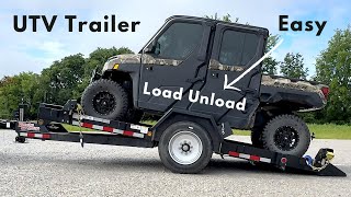 UTV Trailer  EASY Load Unload [upl. by Gilford327]