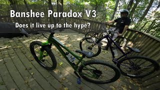 1st impressions of Banshee Paradox V3 from temu version of hardtail party amp Free jumping lessions [upl. by Calva]