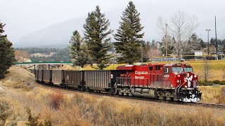 S Curve CP Coal train Southbound through Invermere BC on the Windermere subdivision [upl. by Lyssa787]