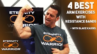 BEST ARM WORKOUTS WITH RESISTANCE BANDS [upl. by Yaluz790]