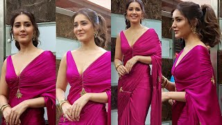 Raashi Khanna Spotted in juhu for promotion of Sabarmati Report  Rashi Khanna Video Vega Bollywood [upl. by Ximena434]