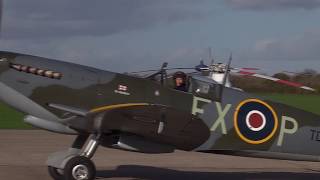 Supermarine Spitfire Mk XI St George TD314 Engine Run At Sywell [upl. by Weigle]