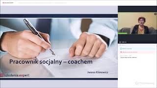 Pracownik socjalny coachem Bezpłatny webinar [upl. by Farron]