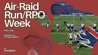 Air Raid Offense Pt 5 RunningRPO madden25 [upl. by Elfont368]