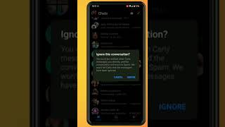 How to ignore Messages on Facebook Messenger facebookmessenger messengertricks messengertips [upl. by Euton]