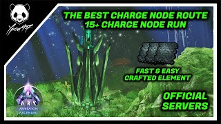 The Best Charge Nodes Route For Element Crafting  15 Charge Nodes  ARK Survival Ascended [upl. by Wolfgram942]