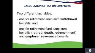 Lump sum benefits [upl. by Hotze]