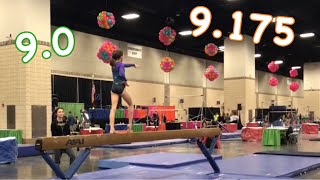 Level 4 Beam Routines Ozone Invitational 2019 [upl. by Jasmin]