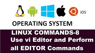 Use vi Editor and Perform all Editor Commands Practical 9 [upl. by Celine]