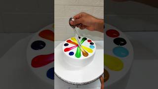 Vanilla Rainbow 🌈 Cake Amazing Design बिल्कुल कट cakedesign youtube vannila ytshorts cakeart [upl. by Tarrant749]