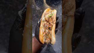 Salmon “ cheesesteak”  This recipe was quick and delicious food cooking foodie recipe yummy [upl. by Jet]