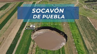 ¿Cómo está el socavón de Puebla [upl. by Sarat]