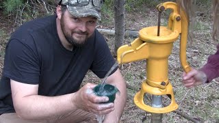 Antique Hand Pump Well Start to Finish at our Remote Off Grid Property [upl. by Ihtac552]